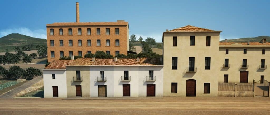 Recreació històrica en 3D de Can Xala. Josep R. Casals. Municipal de Nàutica del Masnou.