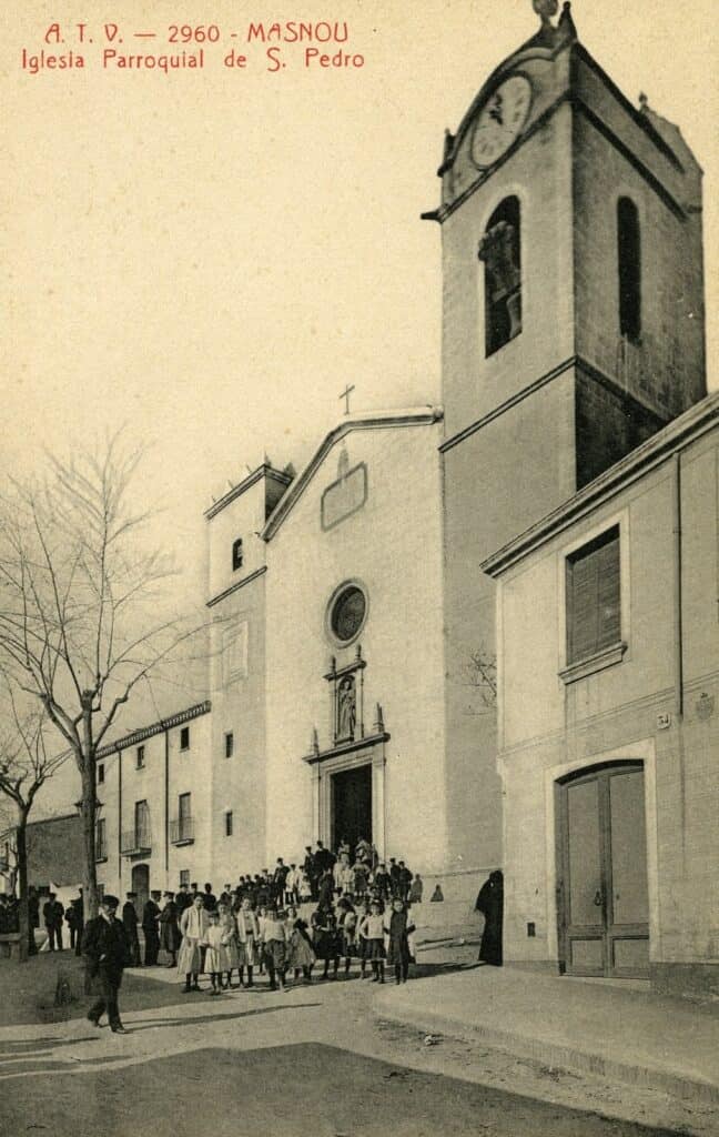 Iglesia parroquial de San Pedro,1903-1908. Àngel Toldrà Viazo. Arxiu Municipal del Masnou, fons Jordi Alonso van Run, 14640.