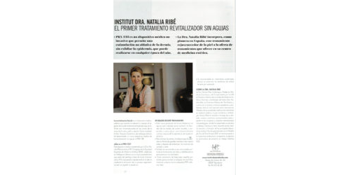 INSTITUT DRA. NATALIA RIBÉ, EL PRIMER TRATAMIENTO REVITALIZADOR SIN AGUJAS